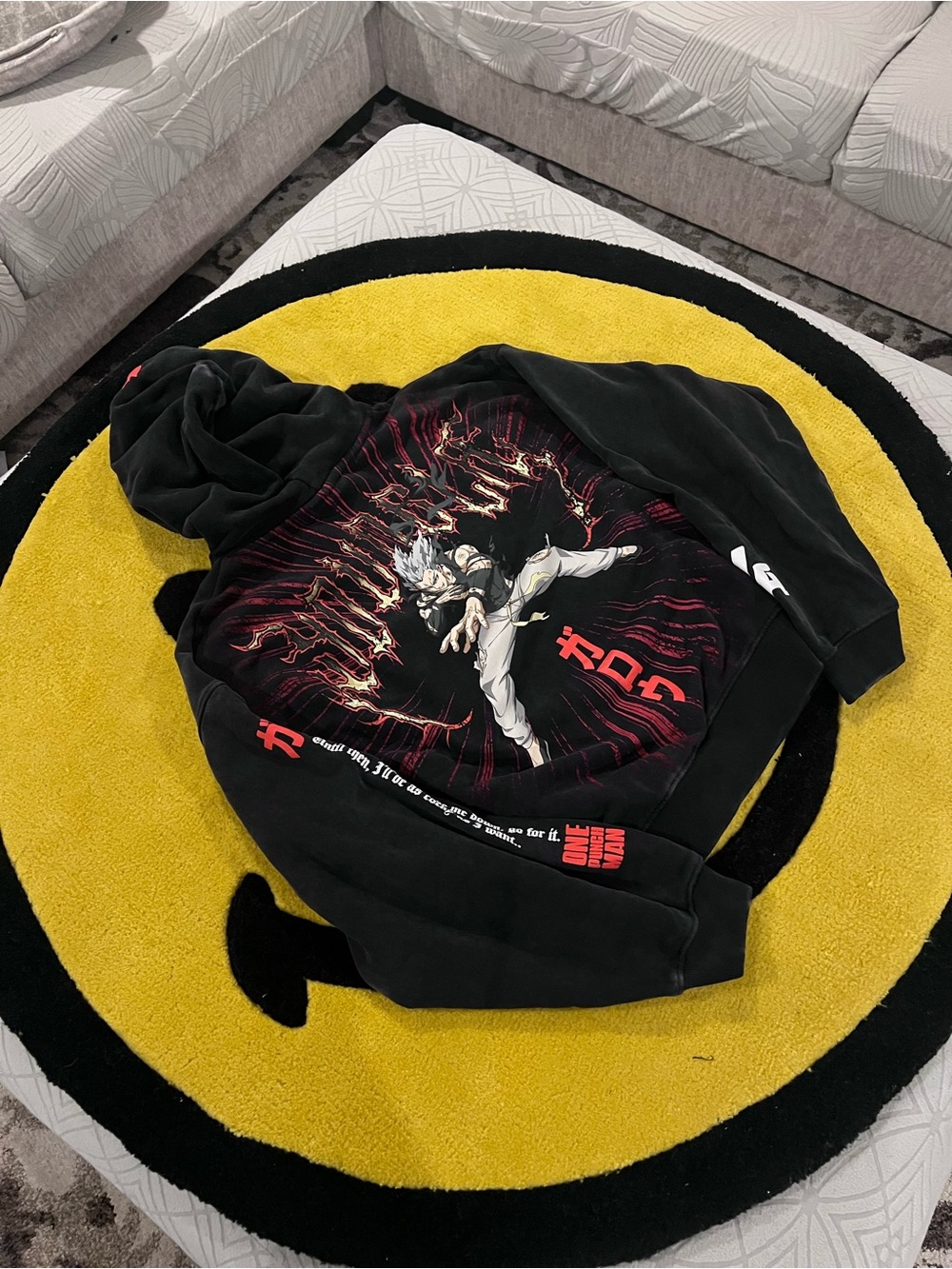 YoungLA one punch man pullover hoodie large